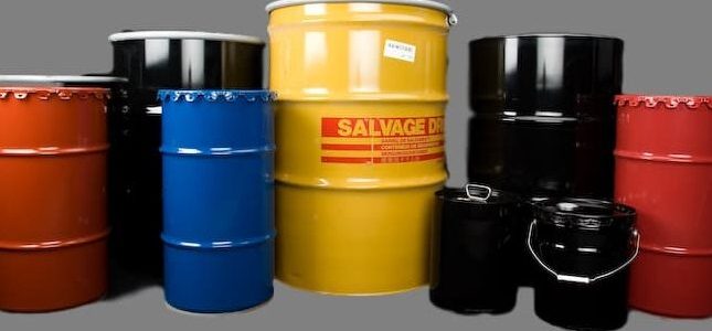 Steel, Plastic, and Fiber Drums